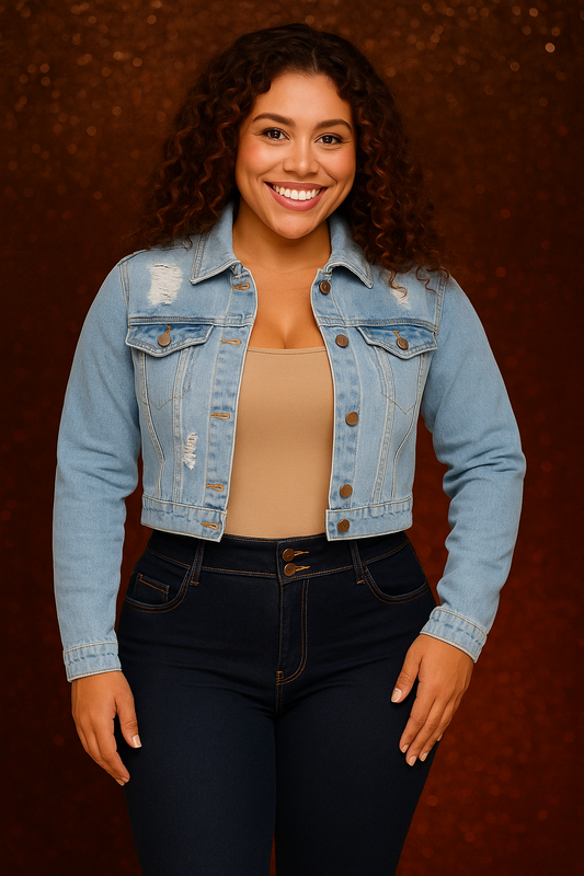 Denim Crop Jacket